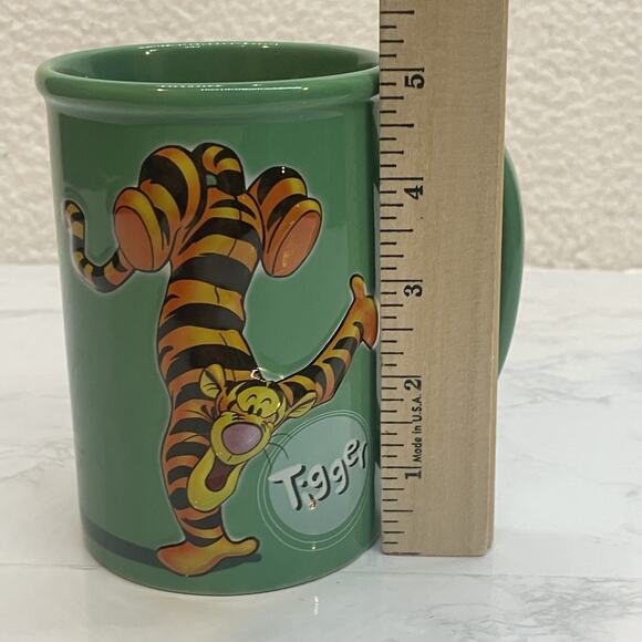 Disney Store Tigger Mug Ceramic Winnie the Pooh Just Tiggerific 5" Tall Cup - Picture 5 of 7